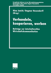 Abbildung von: Verhandeln, kooperieren, werben - Deutscher Universitätsverlag