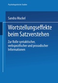 Cover: Wortstellungseffekte beim Satzverstehen - Deutscher Universit&auml;tsverlag