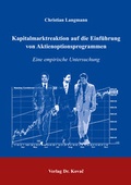 Cover: Kapitalmarktreaktion auf die Einf&uuml;hrung von Aktienoptionsprogrammen - Kovac, Dr. Verlag