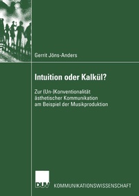 Abbildung von: Intuition oder Kalkül? - Deutscher Universitätsverlag