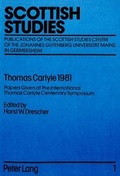 Cover: Thomas Carlyle 1981 - Peter Lang Verlag
