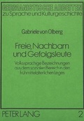 Cover: Freie, Nachbarn und Gefolgsleute - Peter Lang Verlag