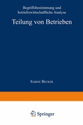 Cover: Teilung von Betrieben - Deutscher Universit&auml;tsverlag
