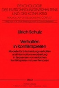 Cover: Verhalten in Konfliktspielen - Peter Lang Verlag