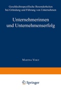 Cover: Unternehmerinnen und Unternehmenserfolg - Deutscher Universit&auml;tsverlag