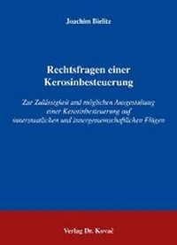 Bild: Rechtsfragen einer Kerosinbesteuerung - Kovac, Dr. Verlag