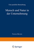 Cover: Mensch und Natur in der Unternehmung - Deutscher Universit&auml;tsverlag