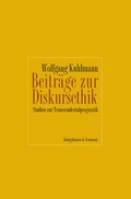 Cover: Beitr&auml;ge zur Diskursethik - K&ouml;nigshausen & Neumann