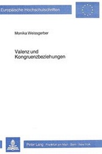 Abbildung von: Valenz- und Kongruenzbeziehungen - Peter Lang Verlag