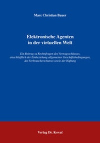 Abbildung von: Elektronische Agenten in der virtuellen Welt - Kovac, Dr. Verlag