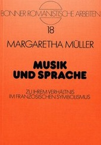 Enlarge image Cover: Musik und Sprache - Peter Lang Verlag