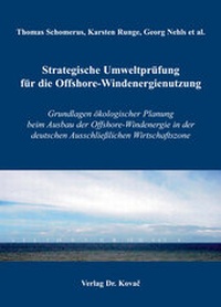 Bild: Strategische Umweltprüfung für die Offshore-Windenergienutzung - Kovac, Dr. Verlag