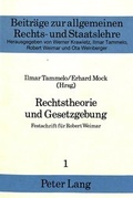 Cover: Rechtstheorie und Gesetzgebung - Peter Lang Verlag