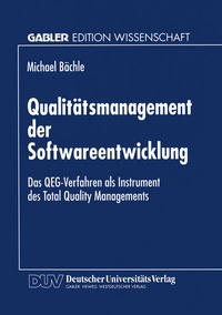 Abbildung von: Qualitätsmanagement der Softwareentwicklung - Deutscher Universitätsverlag