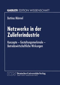 Abbildung von: Netzwerke in der Zulieferindustrie - Deutscher Universitätsverlag