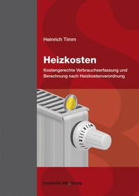Abbildung von: Heizkosten - Fraunhofer IRB Verlag