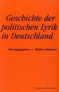 Cover: Geschichte der politischen Lyrik in Deutschland - K&ouml;nigshausen & Neumann