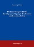 Cover: Die bauordnungsrechtliche Beseitigungsverf&uuml;gung in den Grenzen des Bestandsschutzes - Kovac, Dr. Verlag