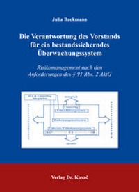 Abbildung von: Die Verantwortung des Vorstands für ein bestandssicherndes Überwachungssystem - Kovac, Dr. Verlag