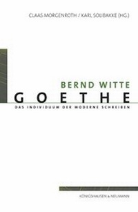Enlarge image Cover: Goethe - Königshausen & Neumann