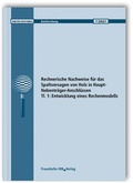 Cover: Rechnerische Nachweise f&uuml;r das Spaltversagen von Holz in Haupt-Nebentr&auml;ger-Anschl&uuml;ssen. Tl. 1: Entwicklung eines Rechenmodells. - Fraunhofer IRB Verlag