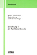Cover: Einf&uuml;hrung in die Funktionentheorie - Shaker