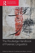 Cover: The Routledge Handbook of Forensic Linguistics - Routledge