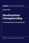 Cover: Umweltorientierte Leistungsbeurteilung - Deutscher Universit&auml;tsverlag