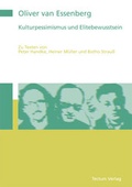 Cover: Kulturpessimismus und Elitebewusstsein - Tectum Wissenschaftsverlag