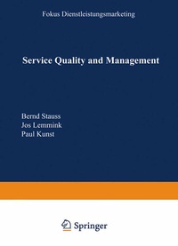 Enlarge image Cover: Service Quality and Management - Deutscher Universitätsverlag
