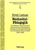 Cover: Hochschul-P&auml;dagogik - Peter Lang Verlag