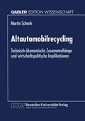 Cover: Altautomobilrecycling - Deutscher Universit&auml;tsverlag