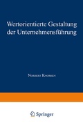 Cover: Wertorientierte Gestaltung der Unternehmensf&uuml;hrung - Deutscher Universit&auml;tsverlag