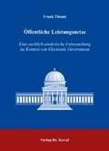 Cover: &Ouml;ffentliche Leistungsnetze - Kovac, Dr. Verlag