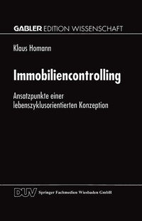 Enlarge image Cover: Immobiliencontrolling - Deutscher Universitätsverlag