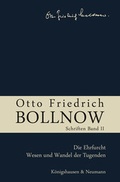 Cover: Otto Friedrich Bollnow: Schriften - K&ouml;nigshausen & Neumann
