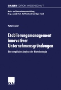 Cover: Etablierungsmanagement innovativer Unternehmensgr&uuml;ndungen - Deutscher Universit&auml;tsverlag
