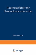 Cover: Regelungsfelder f&uuml;r Unternehmensnetzwerke - Deutscher Universit&auml;tsverlag