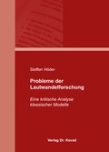 Cover: Probleme der Lautwandelforschung - Kovac, Dr. Verlag