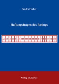 Abbildung von: Haftungsfragen des Ratings - Kovac, Dr. Verlag