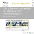 Cover: Der Energiekonzept-Berater f&uuml;r Stadtquartiere - Fraunhofer IRB Verlag