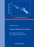 Cover: European Regional Convergence - Kovac, Dr. Verlag