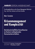 Cover: Krisenmanagement und Komplexit&auml;t - Deutscher Universit&auml;tsverlag