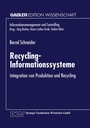 Cover: Recycling-Informationssysteme - Deutscher Universitätsverlag