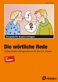Cover: Die w&ouml;rtliche Rede - Persen Verlag in der AAP Lehrerwelt GmbH