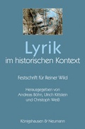 Cover: Lyrik im historischen Kontext - K&ouml;nigshausen & Neumann