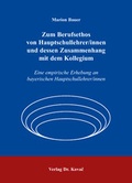 Cover: Zum Berufsethos von Hauptschullehrer/innen und dessen Zusammenhang mit dem Kollegium - Kovac, Dr. Verlag