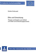Cover: Elite und Entwicklung - Peter Lang Verlag