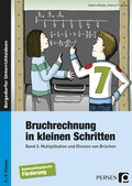 Cover: Bruchrechnung in kleinen Schritten 3 - Persen Verlag in der AAP Lehrerwelt GmbH