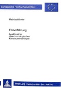 Cover: Filmerfahrung - Peter Lang Verlag